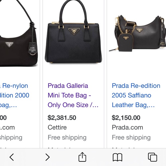 Ladies Prada mini bag with shoulder straps - Picture 1 of 1